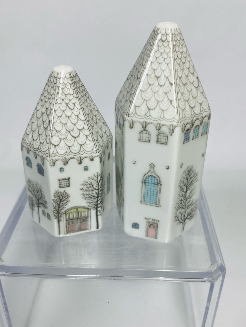 ROSENTHAL Studio Line Salt & Pepper Shaker Set Winter Journey Germany Pastels